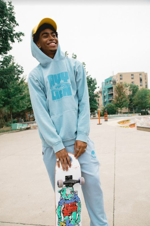 Ayylien Made in Space Hoodie - Light Blue sold by Ayylien Clothing product image thumbnail 2