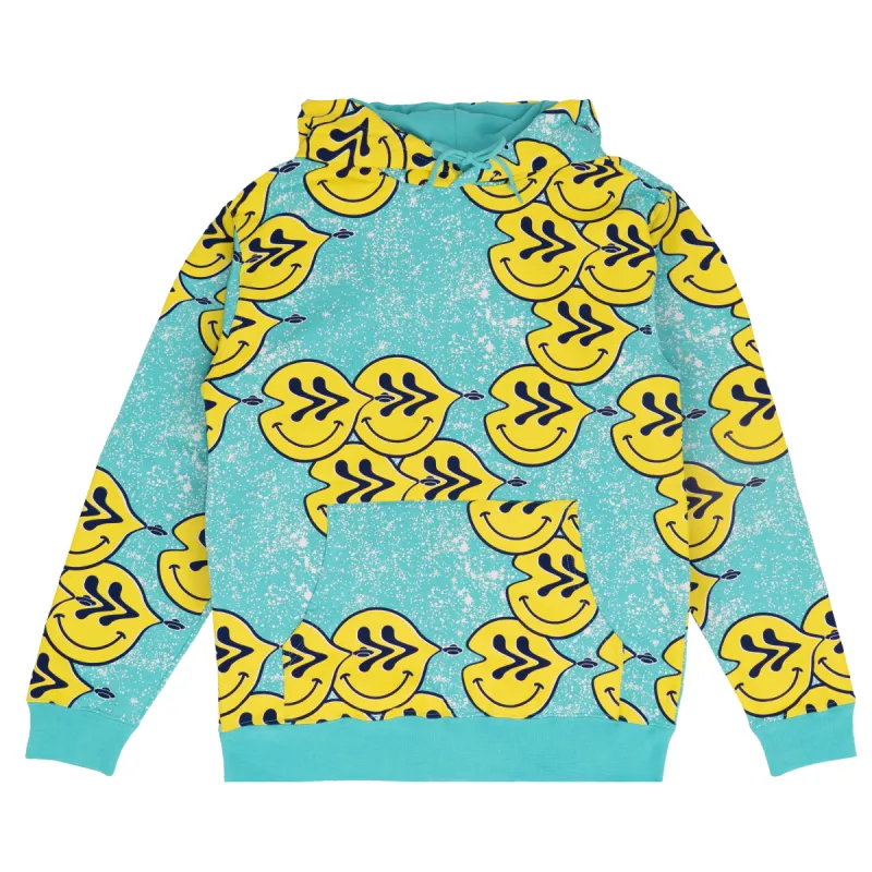 Distorted Smiley Hoodie sold by Ayylien Clothing
