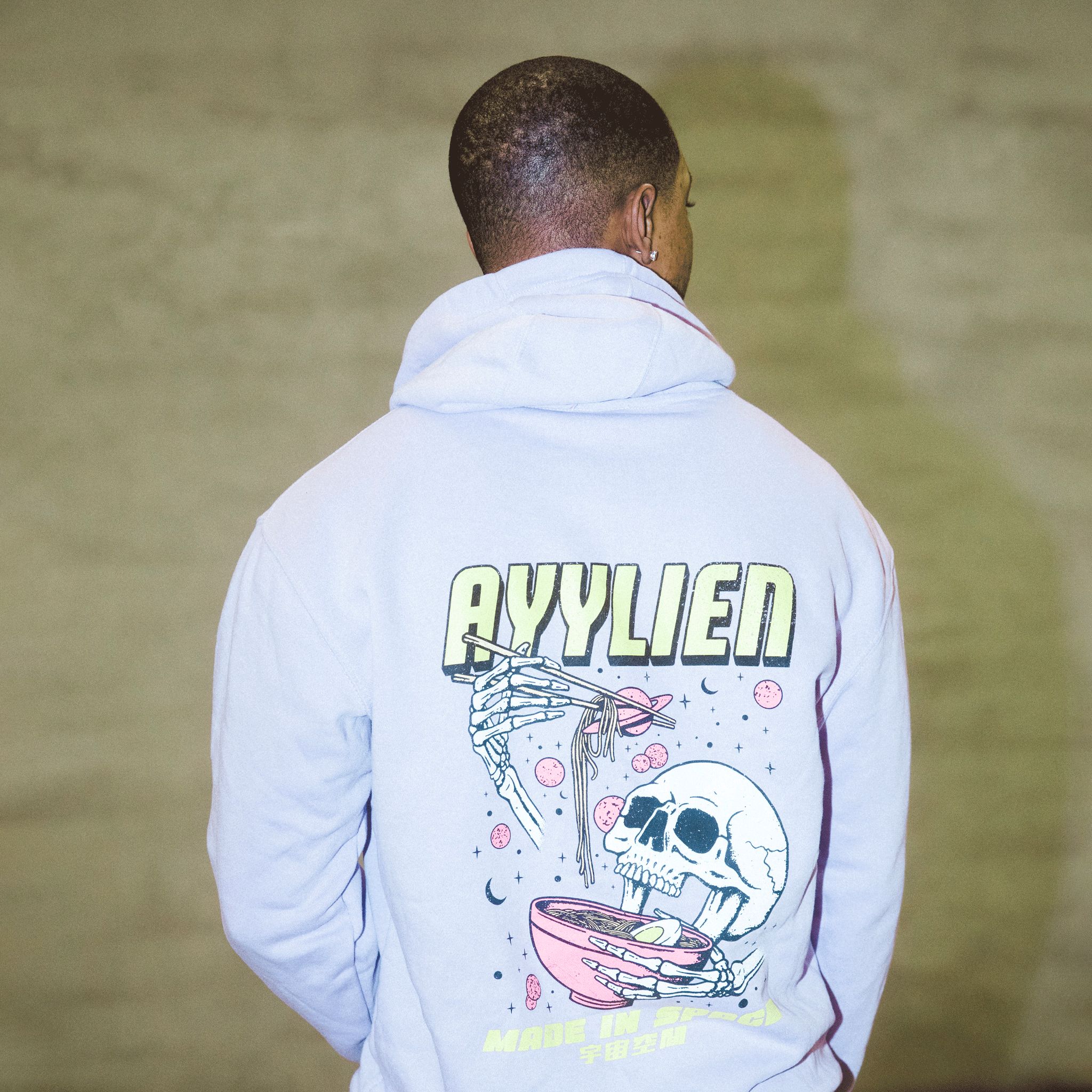 Ramen Made In Space Hoodie sold by Ayylien Clothing product image thumbnail 3