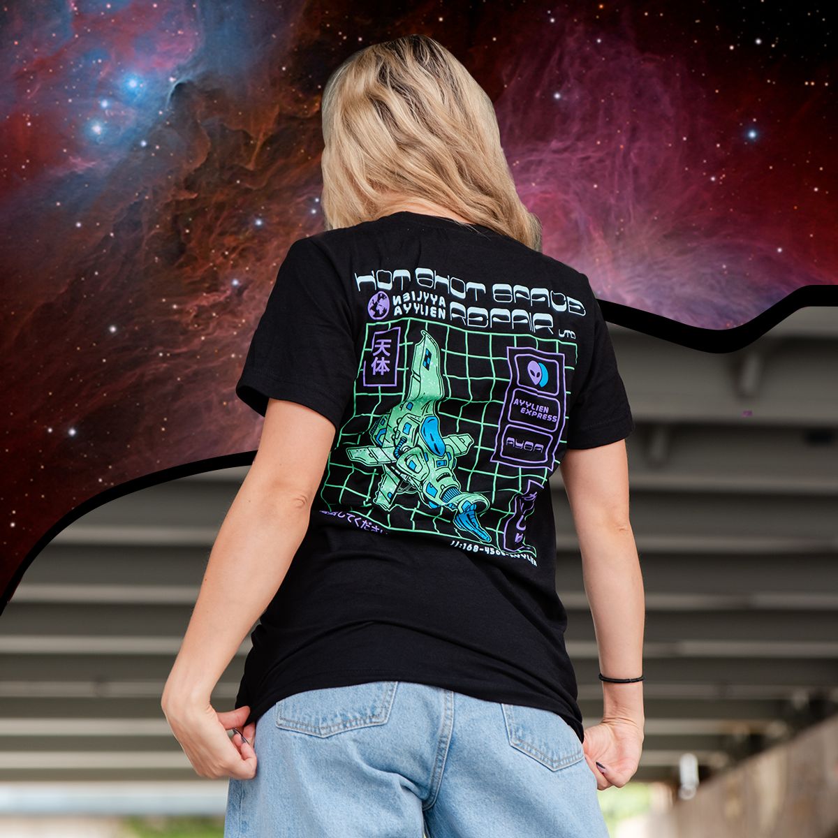 Hot Shot Space Repair Tee sold by Ayylien Clothing product image thumbnail 5