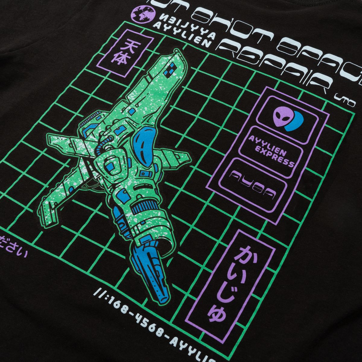 Hot Shot Space Repair Tee sold by Ayylien Clothing product image thumbnail 3