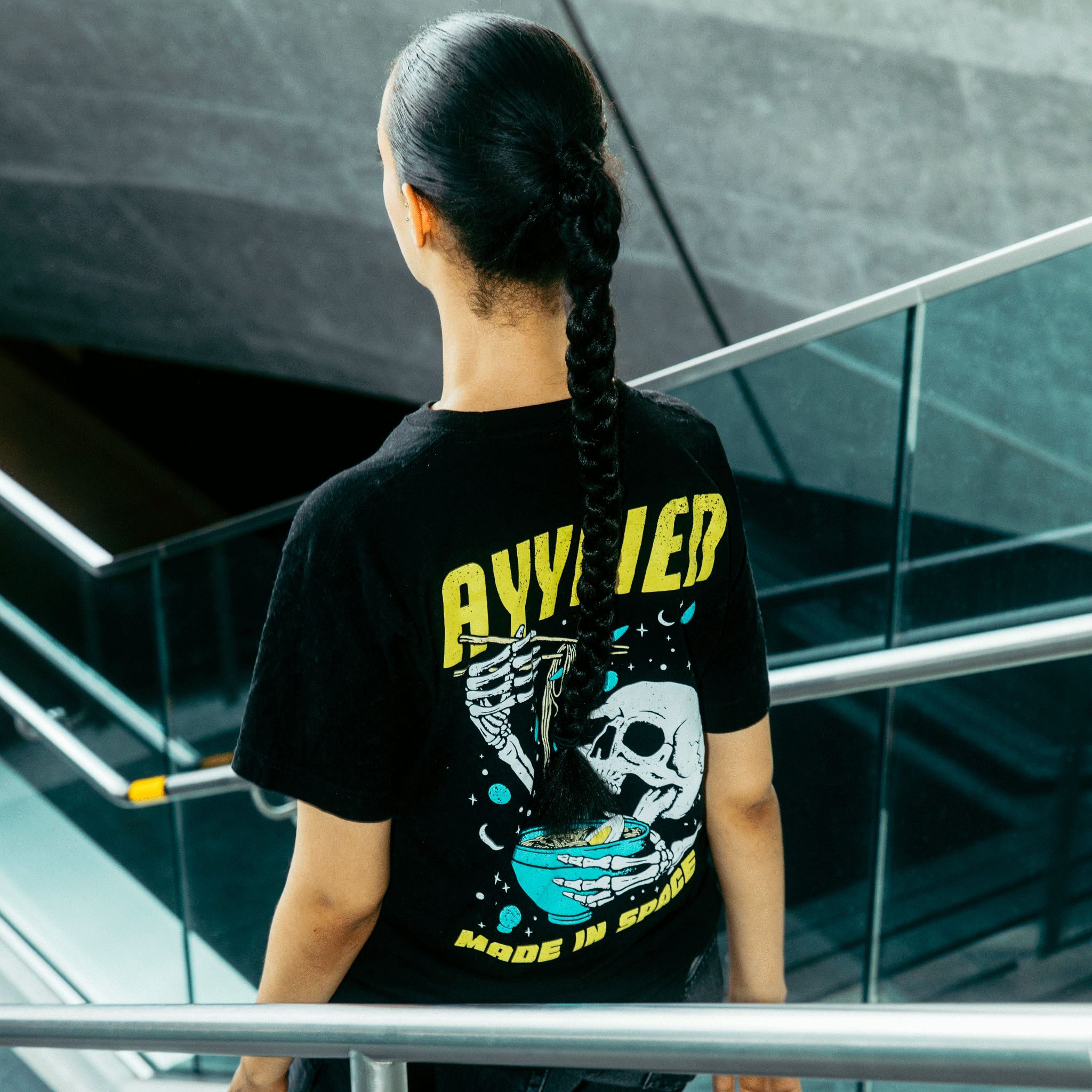 Ramen Made In Space Tee sold by Ayylien Clothing product image thumbnail 3