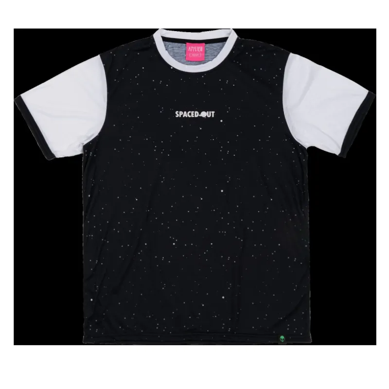 Spaced Out Ringer Tee sold by Ayylien Clothing