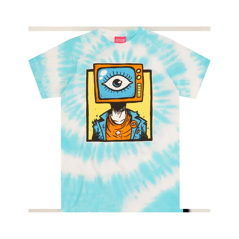 Binary Boy Tie Dye Tee sold by Ayylien Clothing