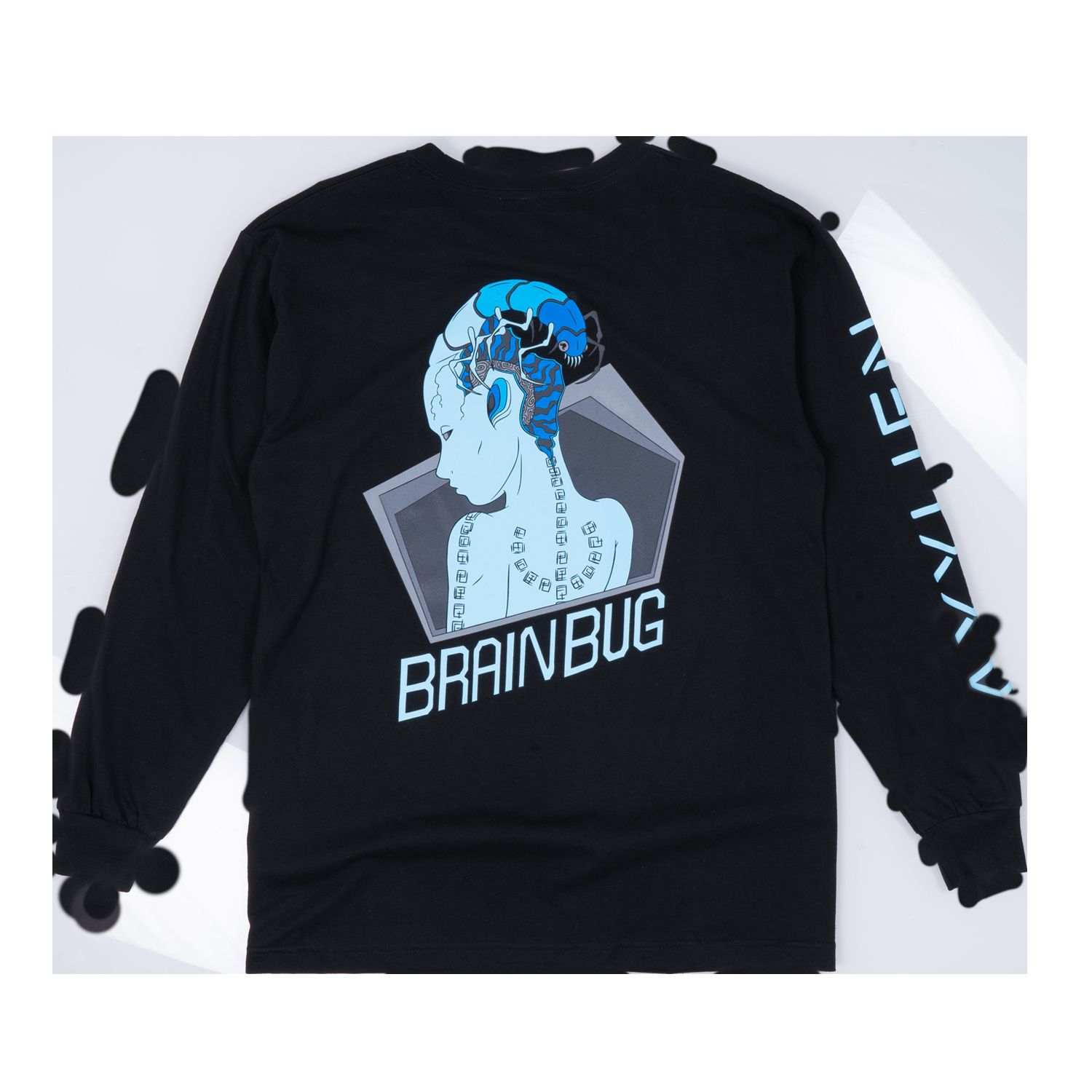 Brainbug Long Sleeve Tee sold by Ayylien Clothing product image thumbnail 3