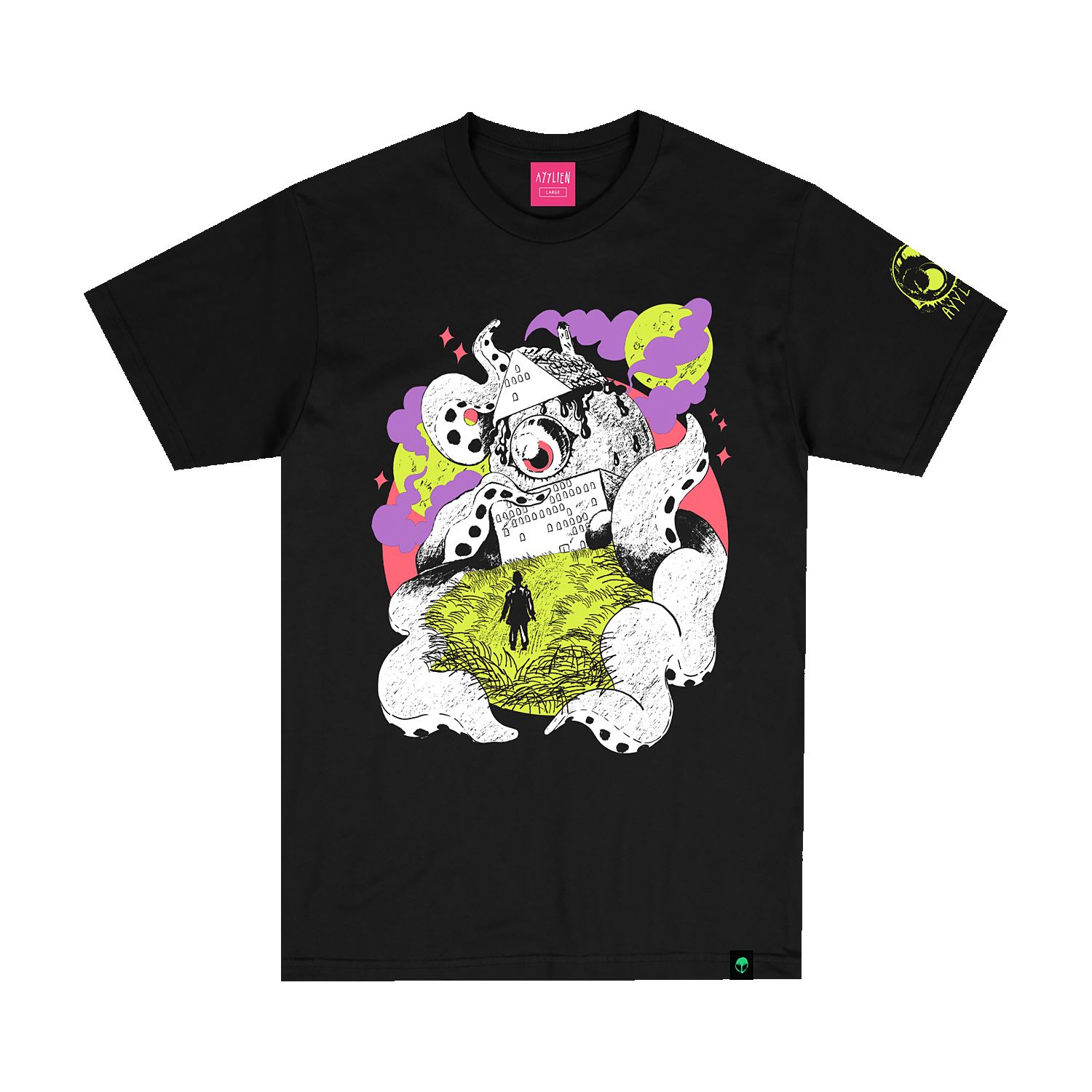 Octopus Devouring House Tee sold by Ayylien Clothing product image thumbnail 2