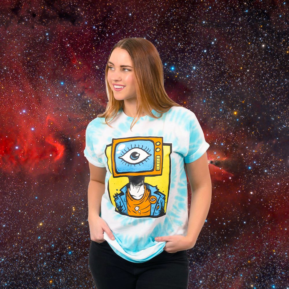 Binary Boy Tie Dye Tee sold by Ayylien Clothing product image thumbnail 3