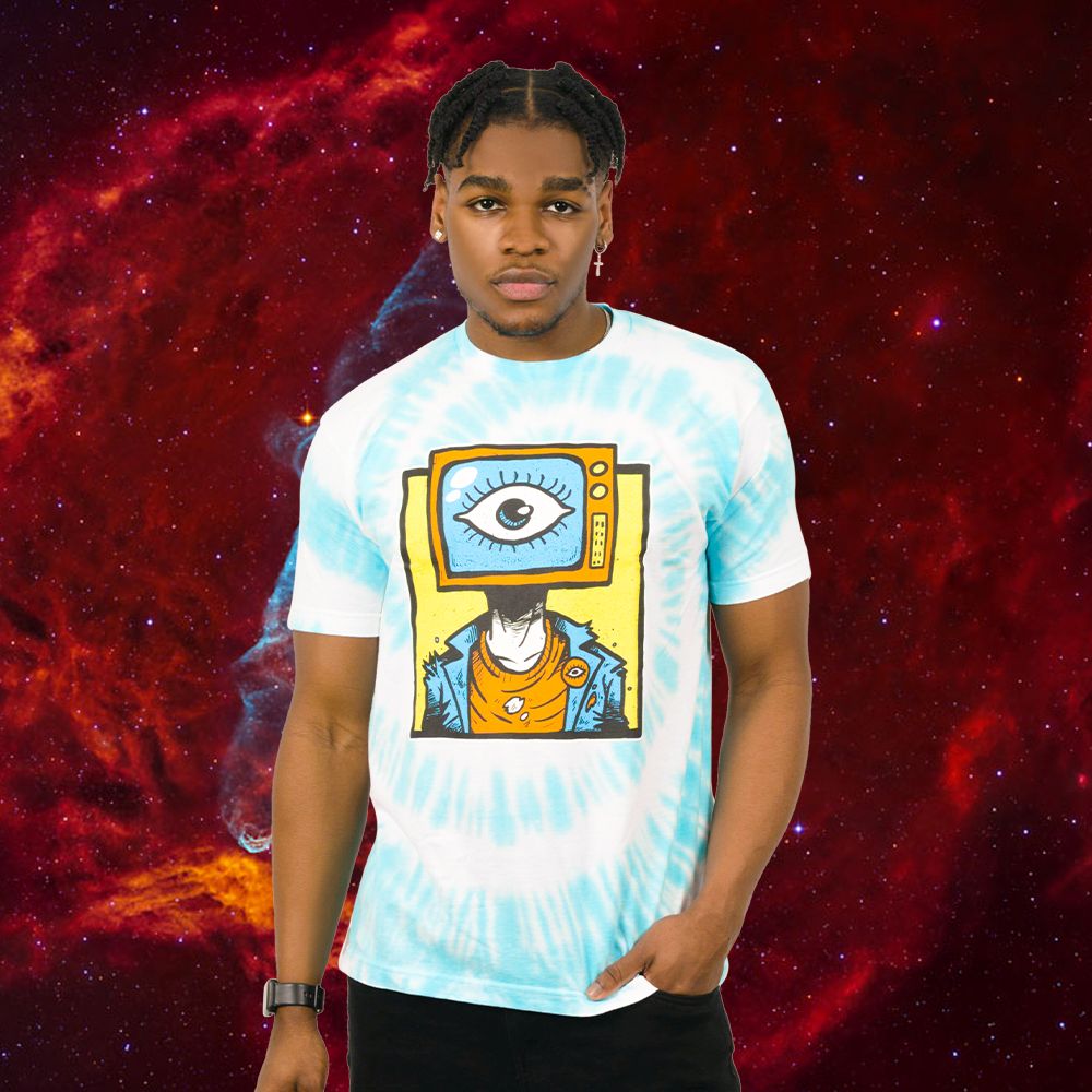 Binary Boy Tie Dye Tee sold by Ayylien Clothing product image thumbnail 4