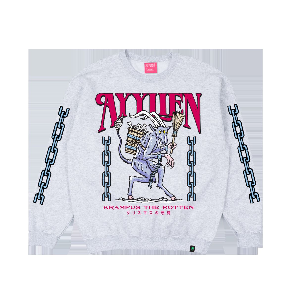 Krampus the Rotten Crewneck sold by Ayylien Clothing