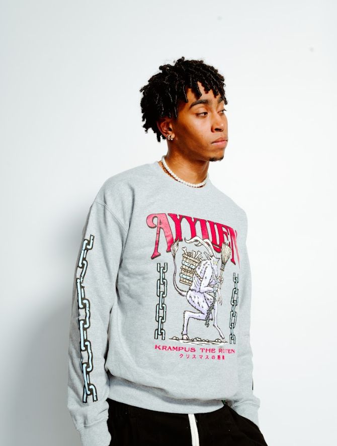 Krampus the Rotten Crewneck sold by Ayylien Clothing product image thumbnail 2