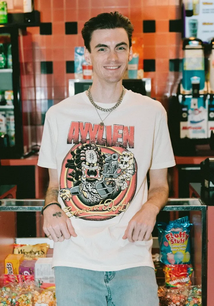 Rubberhose Predator Tee - Natural sold by Ayylien Clothing product image thumbnail 4