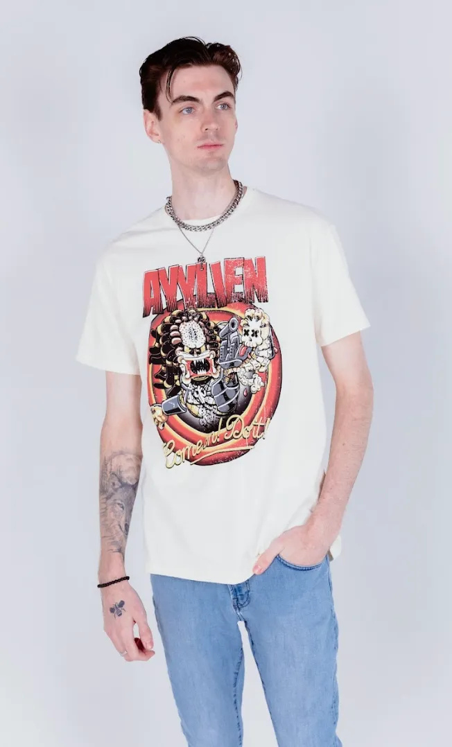 Rubberhose Predator Tee - Natural sold by Ayylien Clothing product image thumbnail 2