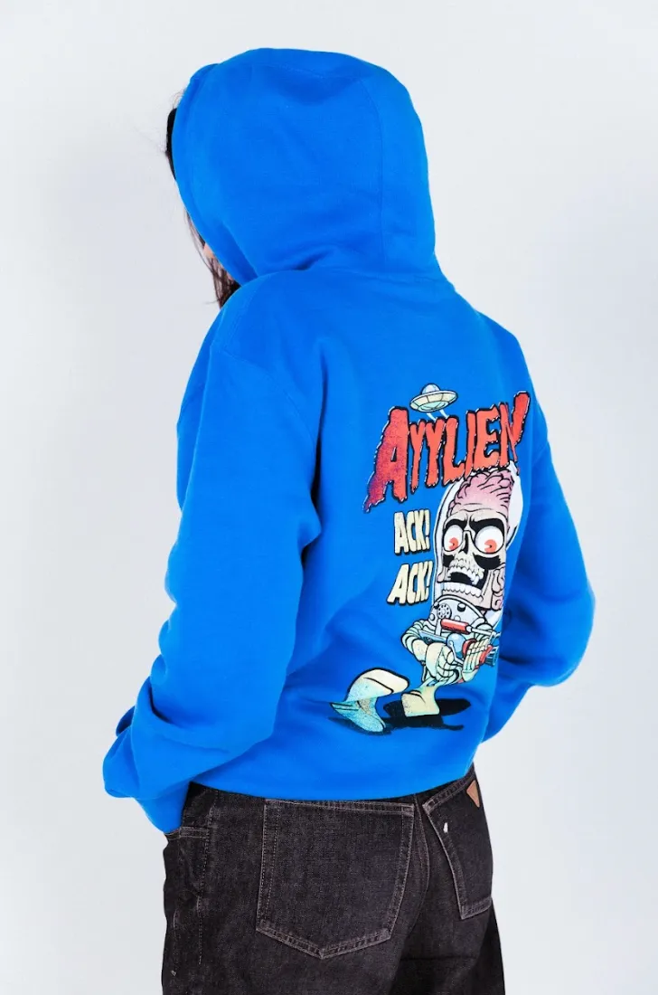 Rubberhose Mars Attack Ack Ack Hoodie sold by Ayylien Clothing product image thumbnail 2