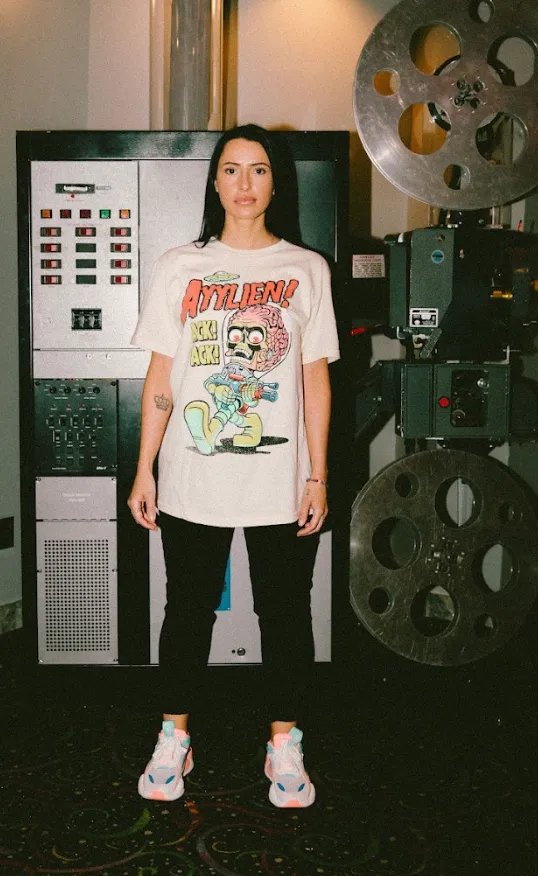 Rubberhose Mars Attack Ack Ack Tee - Natural sold by Ayylien Clothing product image thumbnail 5