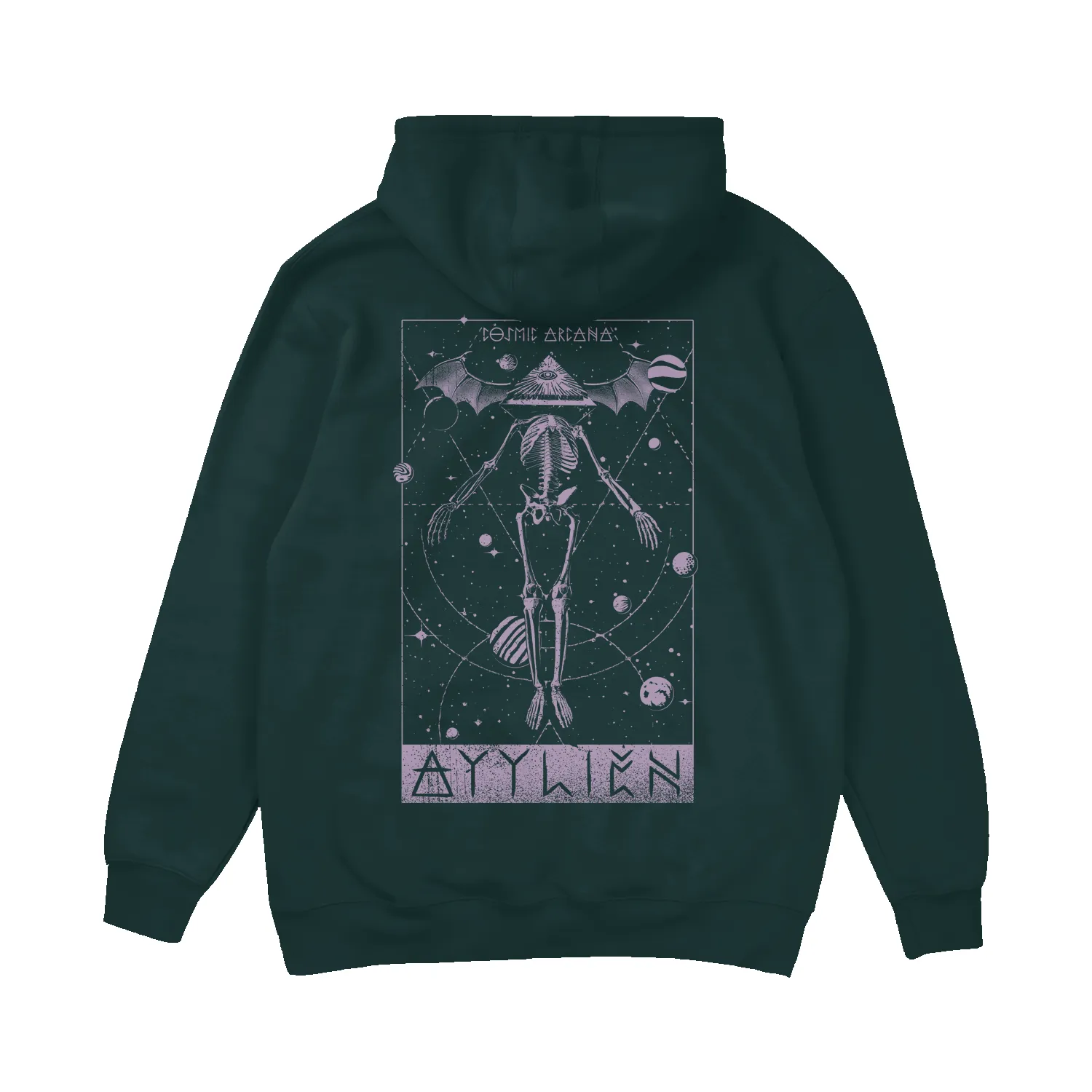 Cosmic Arcana Skelton Tarot Card Hoodie sold by Ayylien Clothing product image thumbnail 2