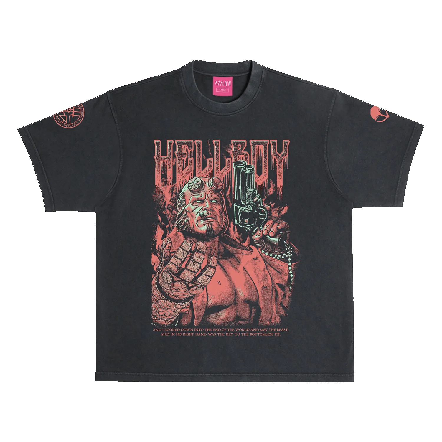 Hellboy Tee - Black sold by Ayylien Clothing