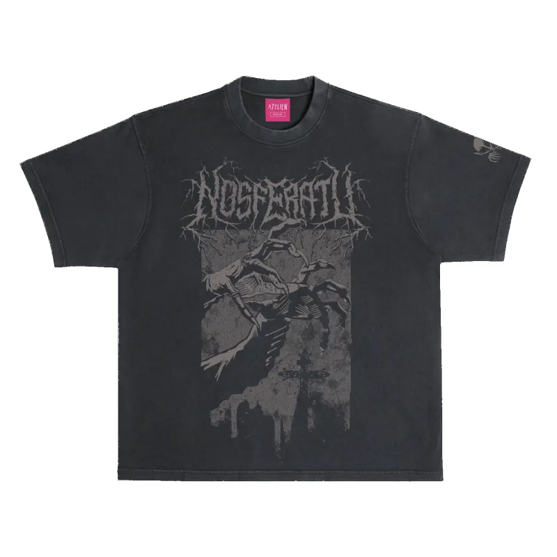 In the Shadows Tee - Washed Black sold by Ayylien Clothing