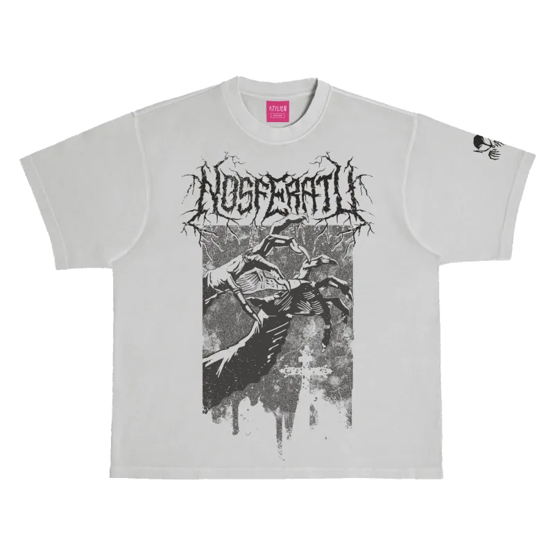 In the Shadows Tee - Washed Grey sold by Ayylien Clothing