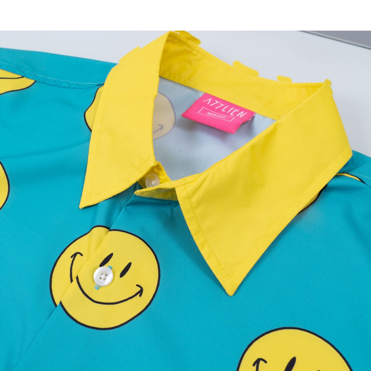 Ayylien Melting Smileys Button Up Tee sold by Ayylien Clothing product image thumbnail 3