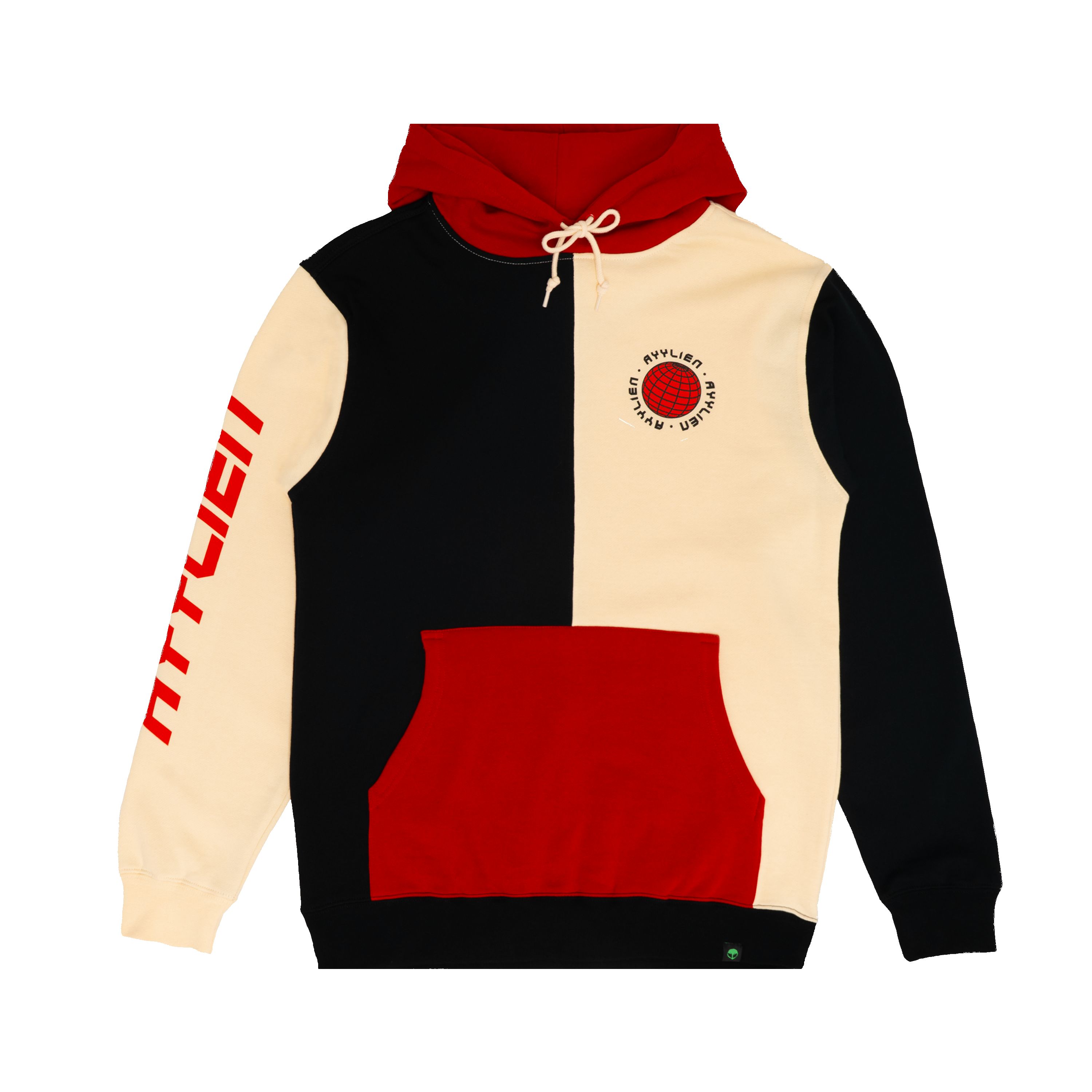 Colorblock World Pullover Hoodie sold by Ayylien Clothing