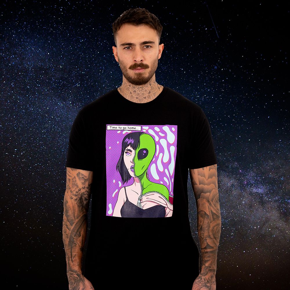 Time To Go Home... Tee sold by Ayylien Clothing product image thumbnail 3