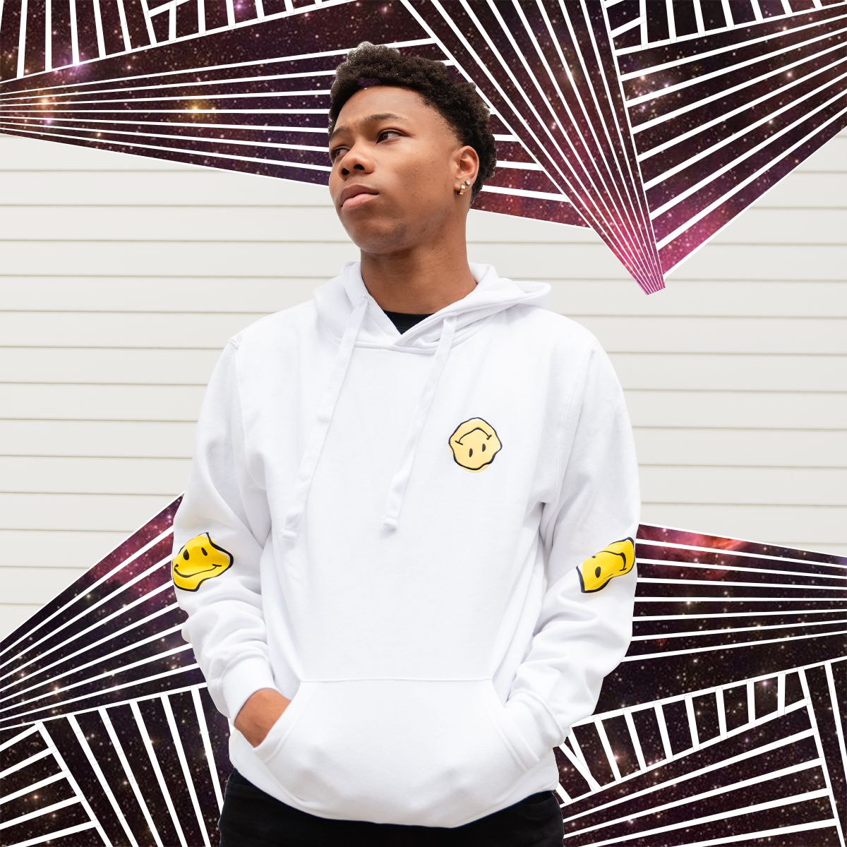 Happy Face Hoodie sold by Ayylien Clothing product image thumbnail 5