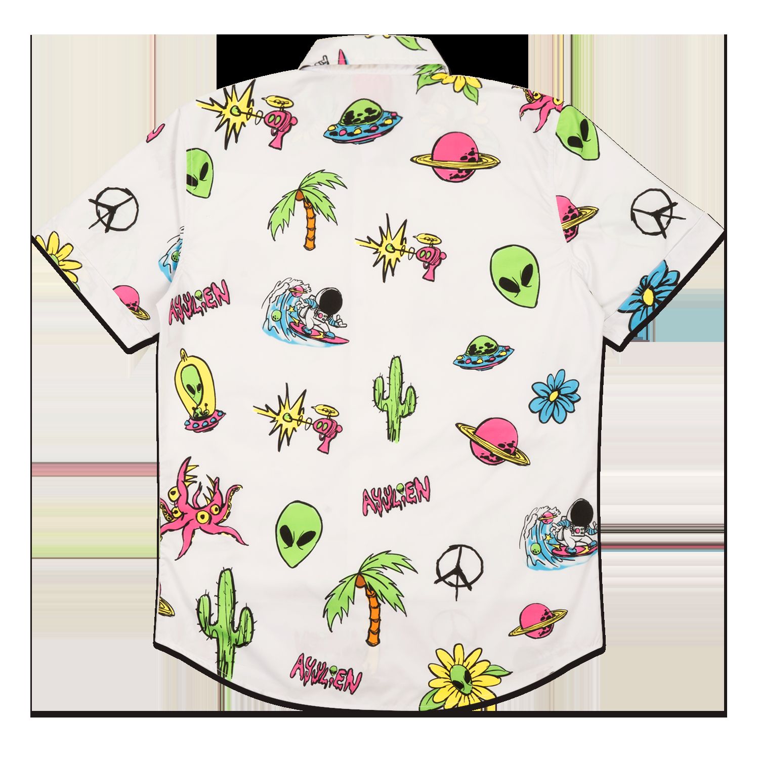 Tropical Alien Button Up Shirt sold by Ayylien Clothing product image thumbnail 2