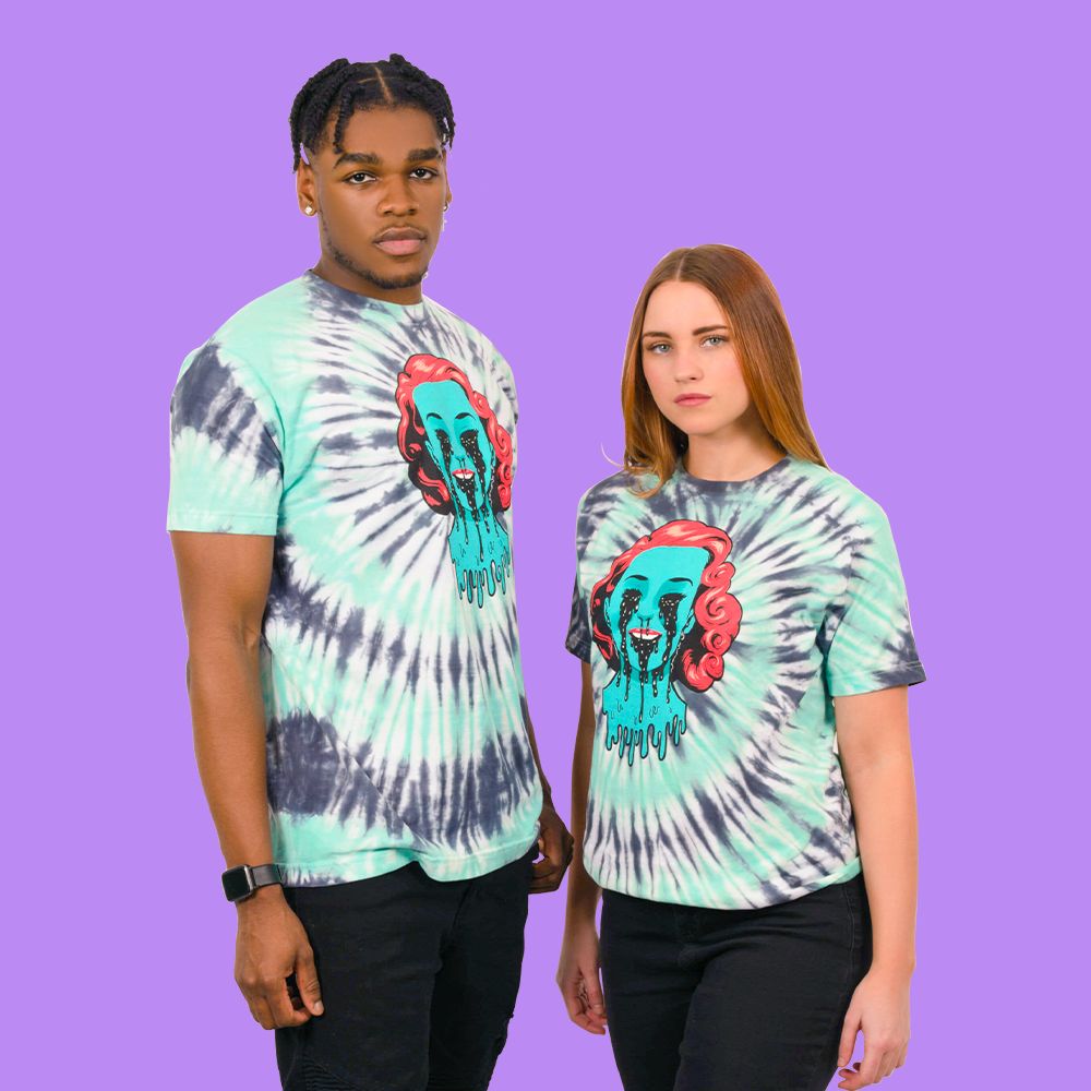 Girl Crying Black Tie Dye Tee sold by Ayylien Clothing product image thumbnail 5