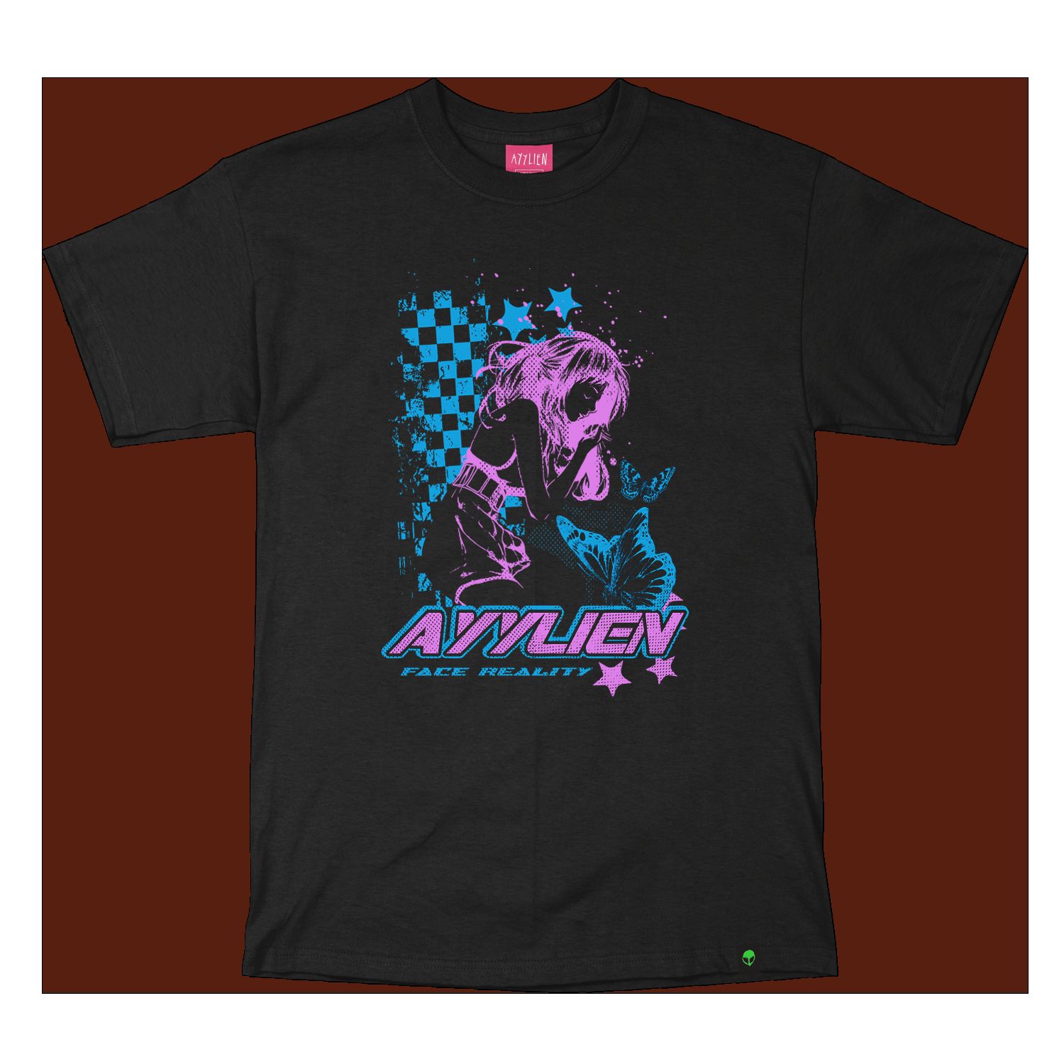 Ayylien Face Reality Tee sold by Ayylien Clothing
