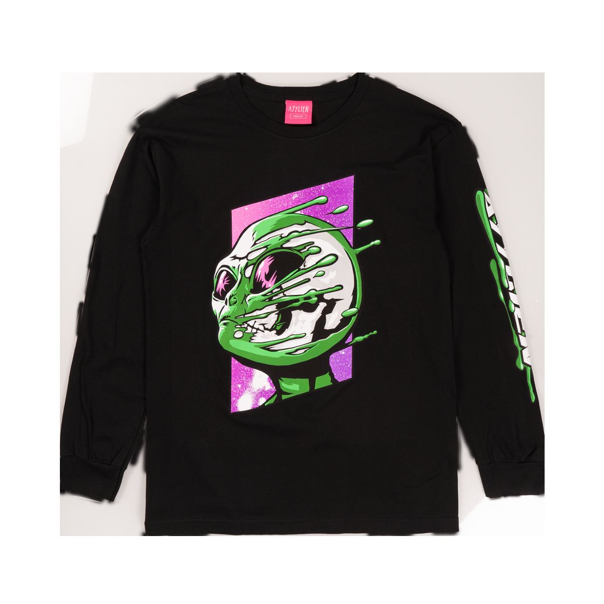 Skull Blast Long Sleeve Tee sold by Ayylien Clothing