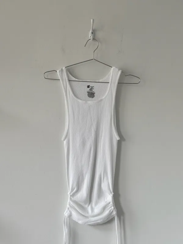L Nena Hansen Strap Tank - White made by Nena Hansen