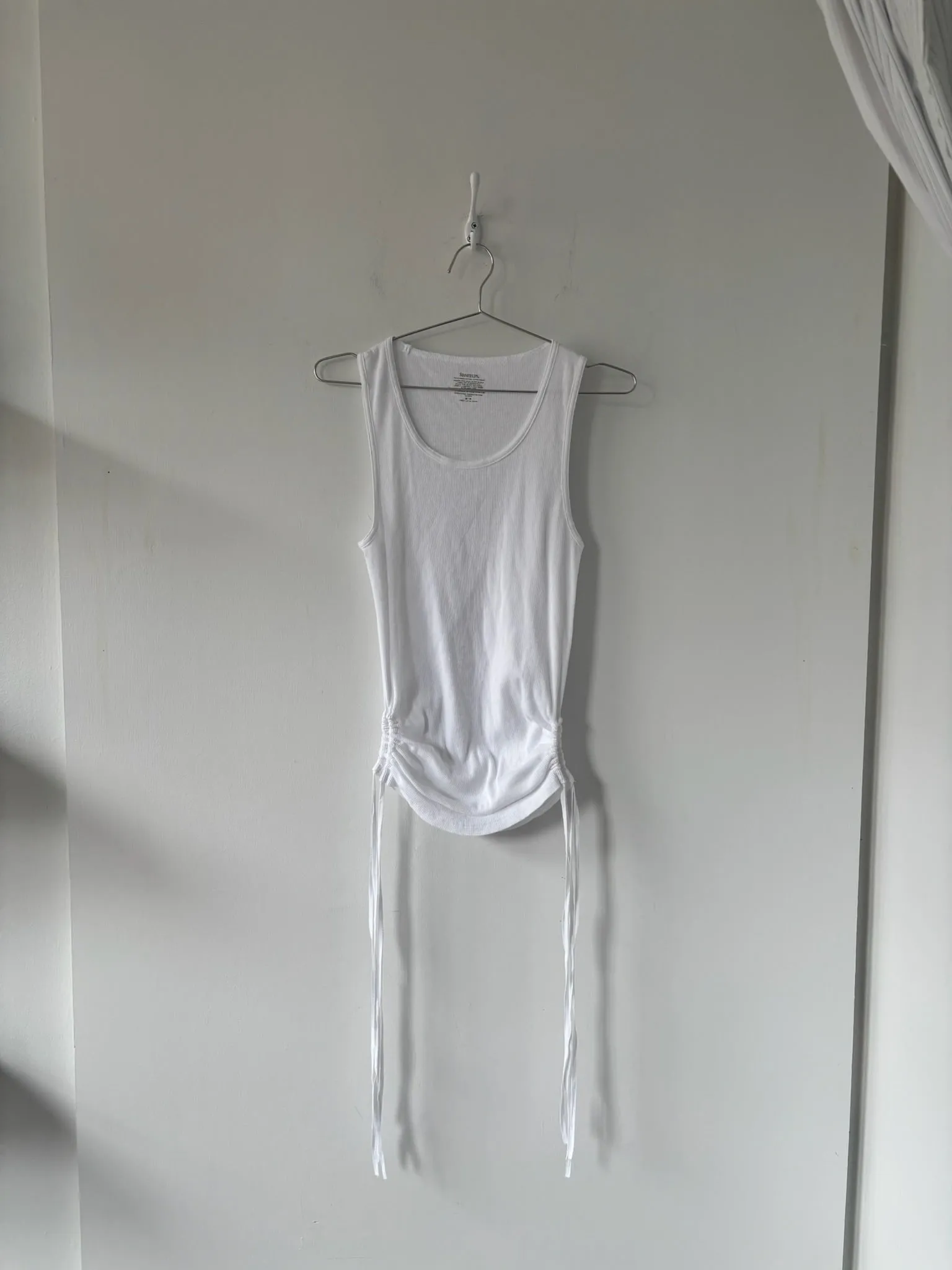 L Nena Hansen Strap Tank - White sold by Nena Hansen product image thumbnail 3
