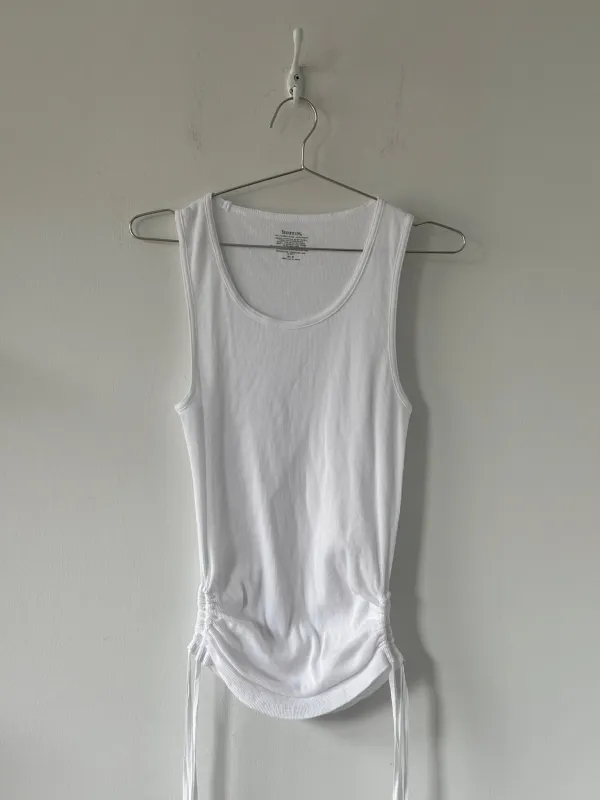 L Nena Hansen Strap Tank - White made by Nena Hansen