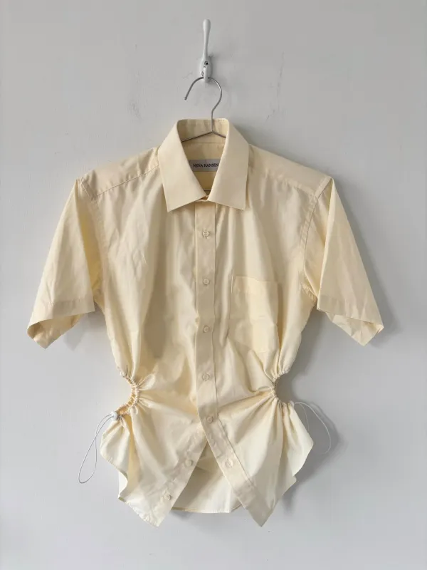 S Nena Hansen Bungee Shirt Short Sleeve - Pale Yellow made by Nena Hansen