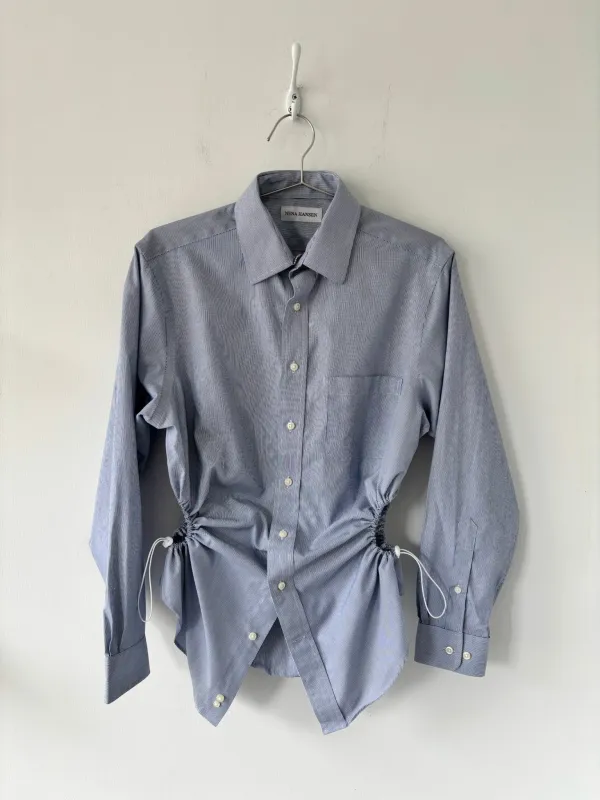 M Nena Hansen Bungee Shirt - Blue Pin Stripe made by Nena Hansen