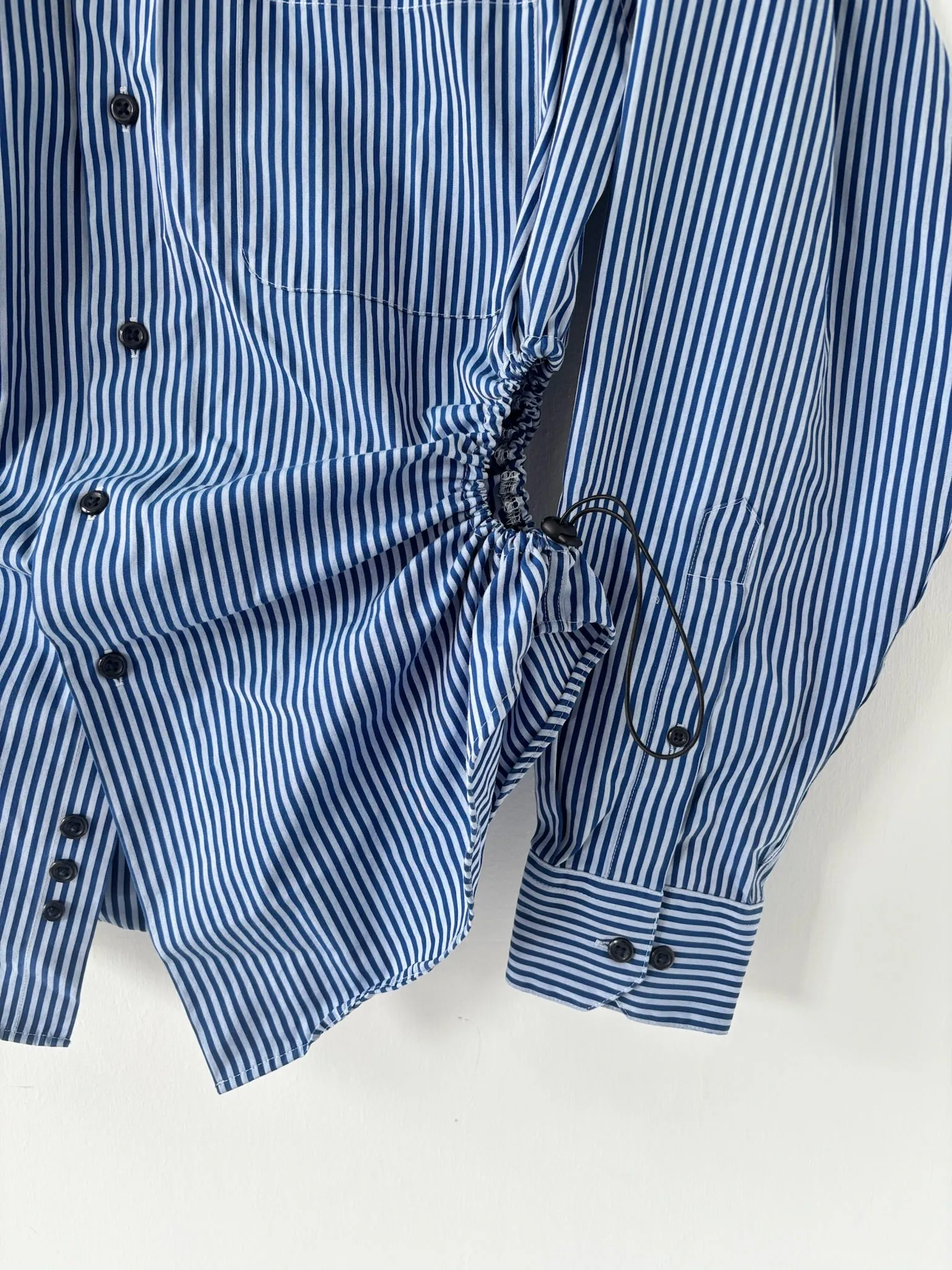 M/L Nena Hansen Bungee Shirt - Blue Mixed Stripe sold by Nena Hansen product image thumbnail 2