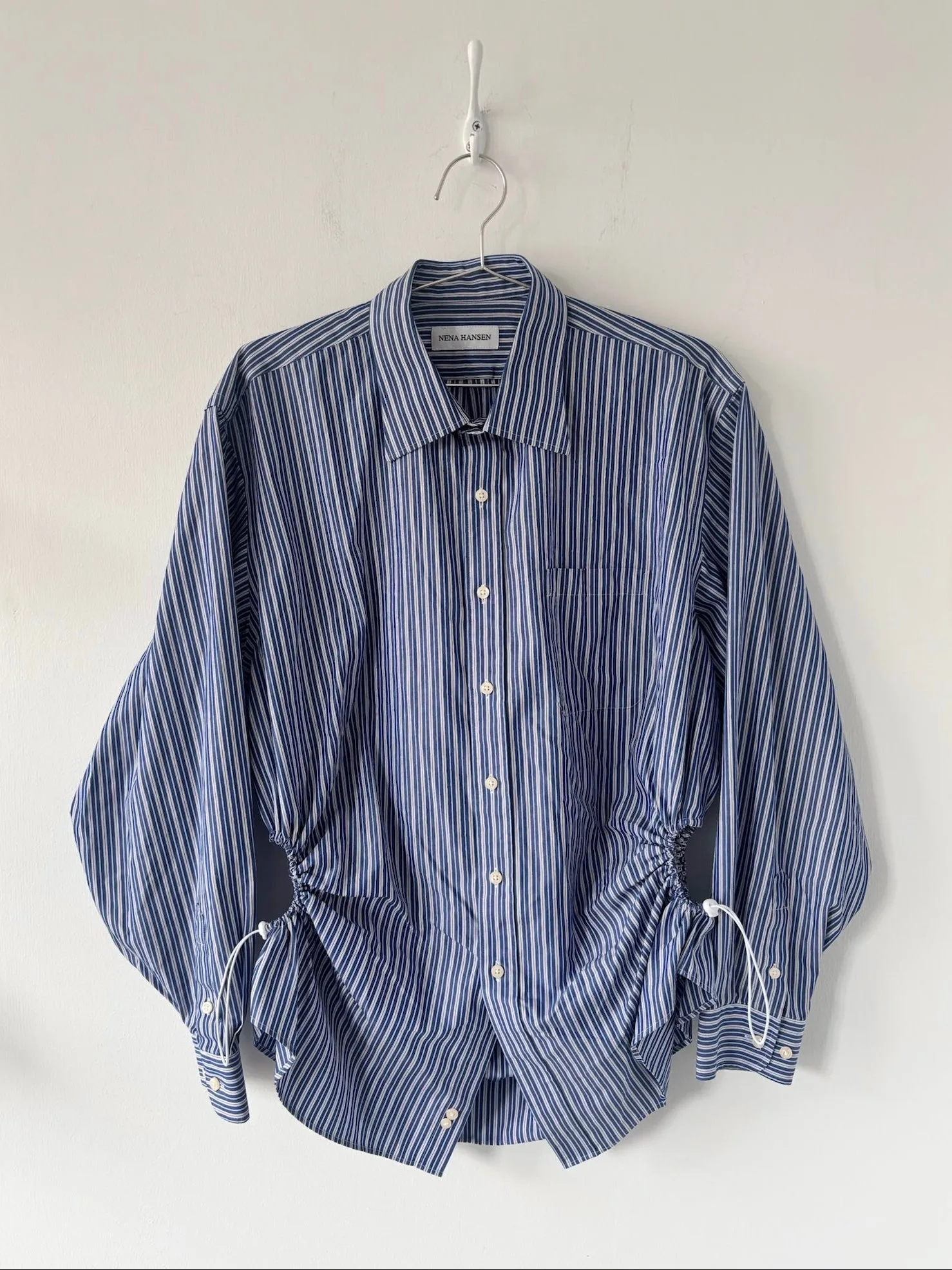 XXL Nena Hansen Bungee Shirt - Blue Brown Stripe sold by Nena Hansen