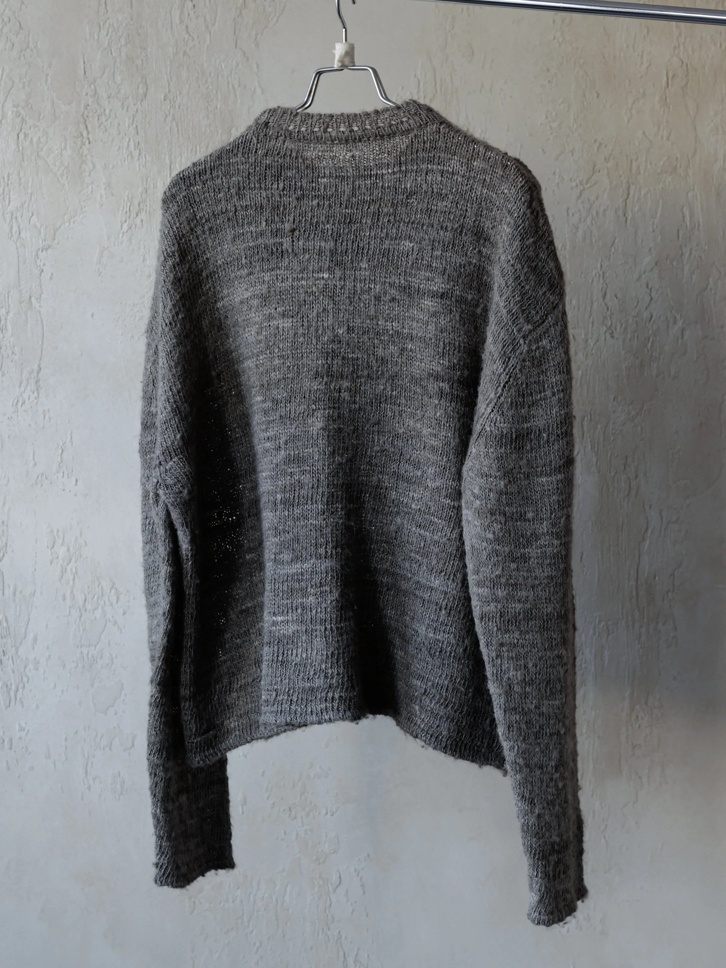 Forgotten Materials|Tussah Silk Handspun Yarn Top (Natural Dyed Dark Grey) sold by Professor E. product image thumbnail 4