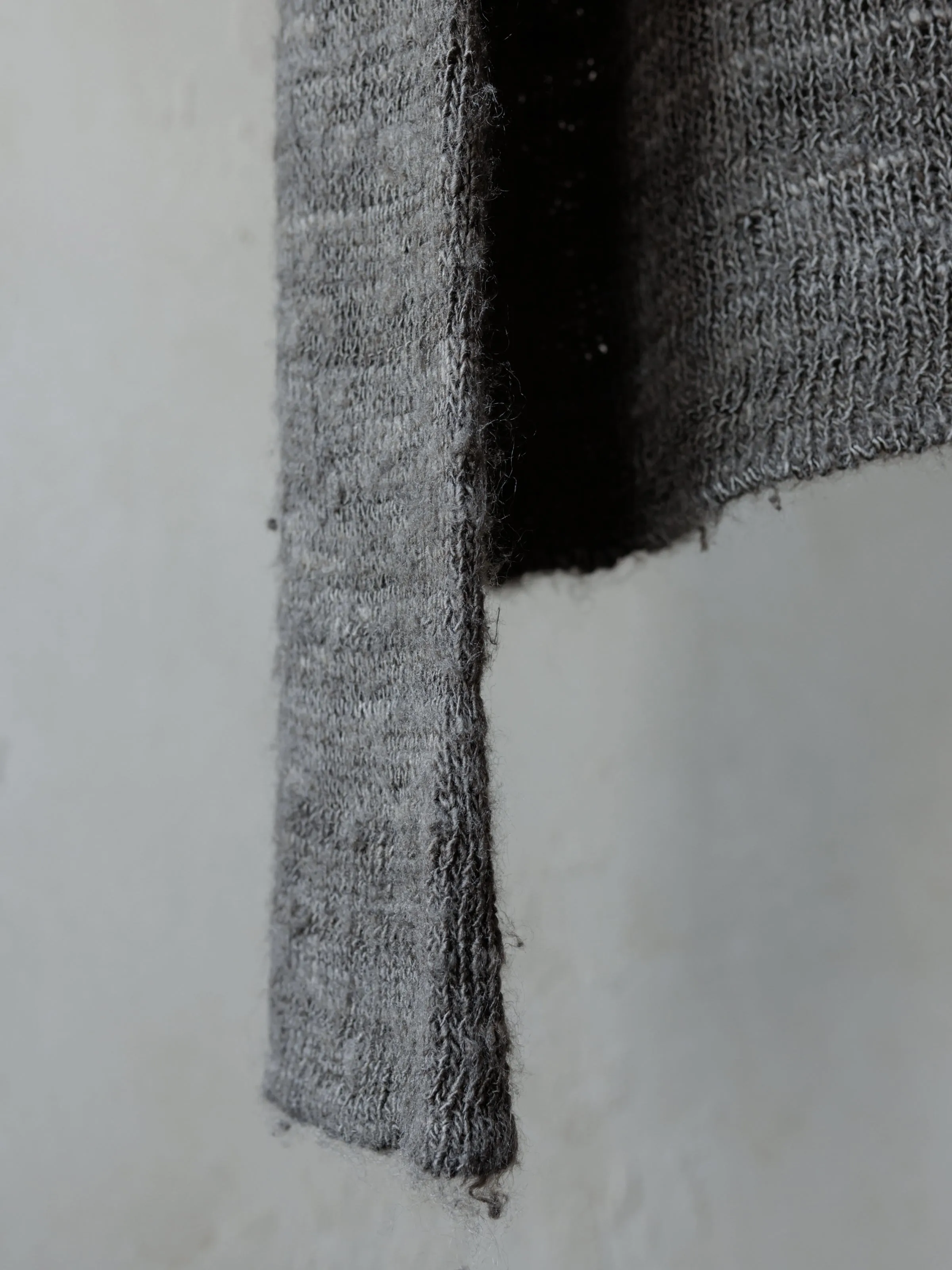 Forgotten Materials|Tussah Silk Handspun Yarn Top (Natural Dyed Dark Grey) sold by Professor E. product image thumbnail 3