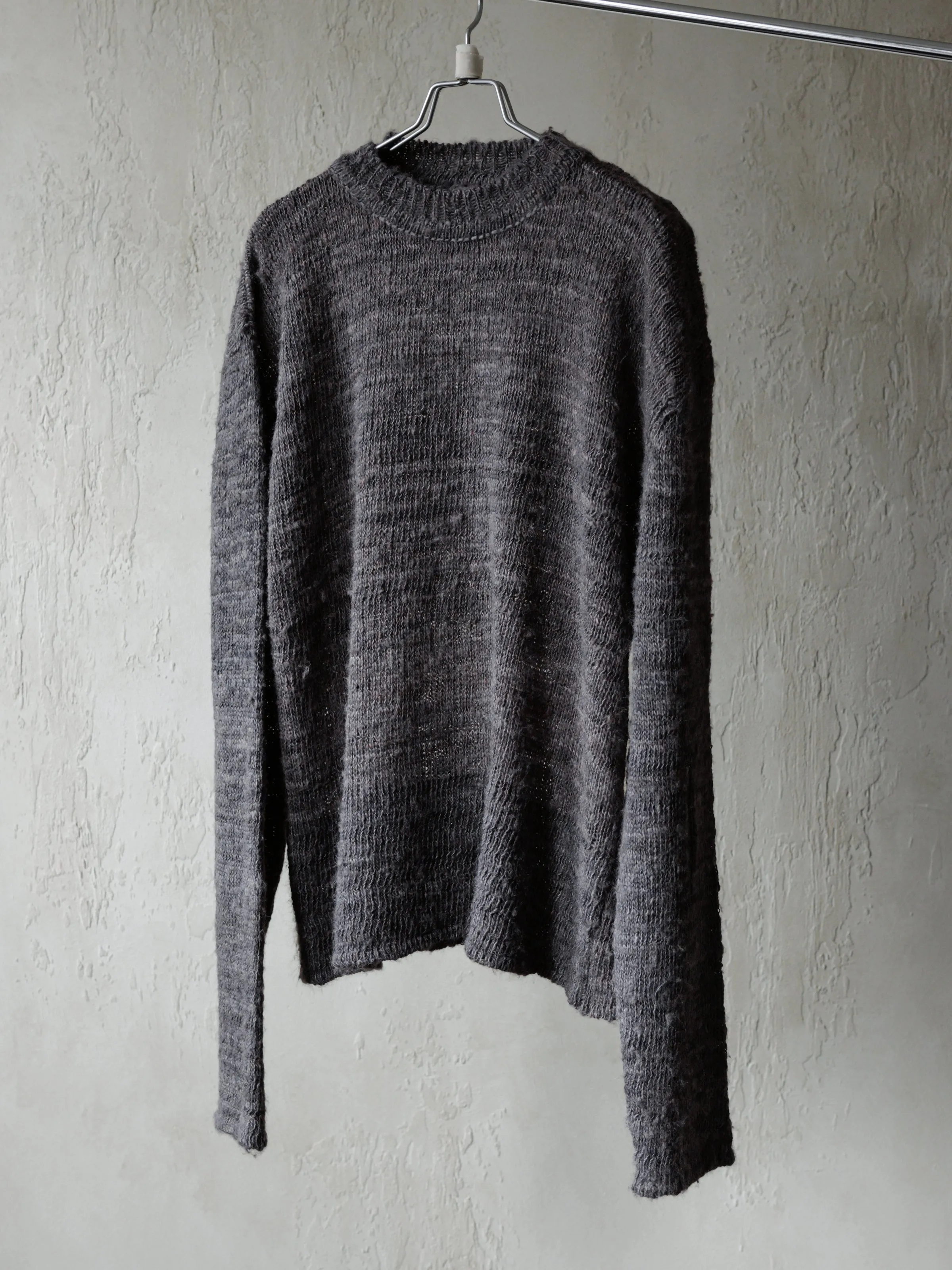 Forgotten Materials|Tussah Silk Handspun Yarn Top (Natural Dyed Dark Purple) sold by Professor E.