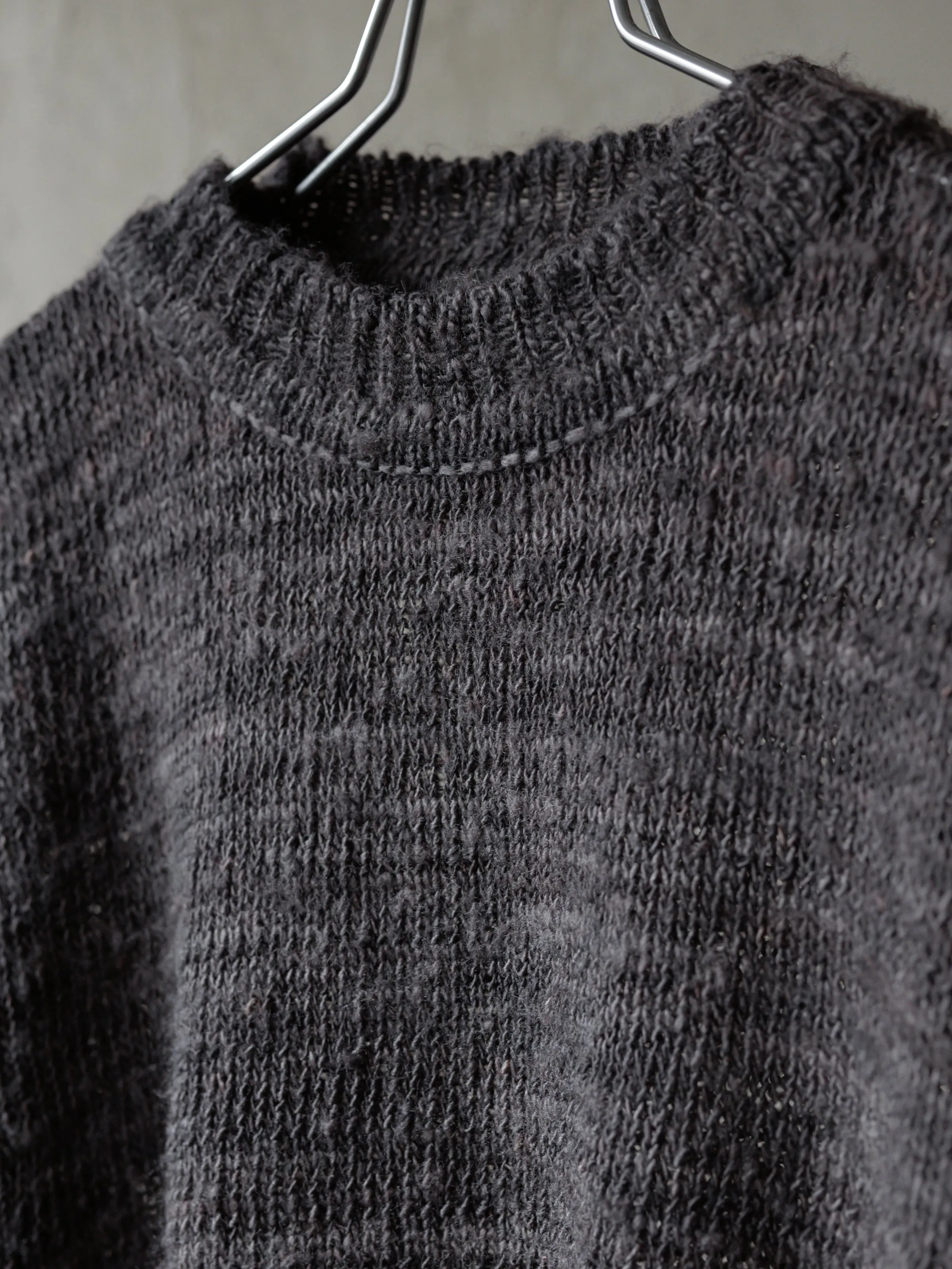 Forgotten Materials|Tussah Silk Handspun Yarn Top (Natural Dyed Dark Purple) sold by Professor E. product image thumbnail 2