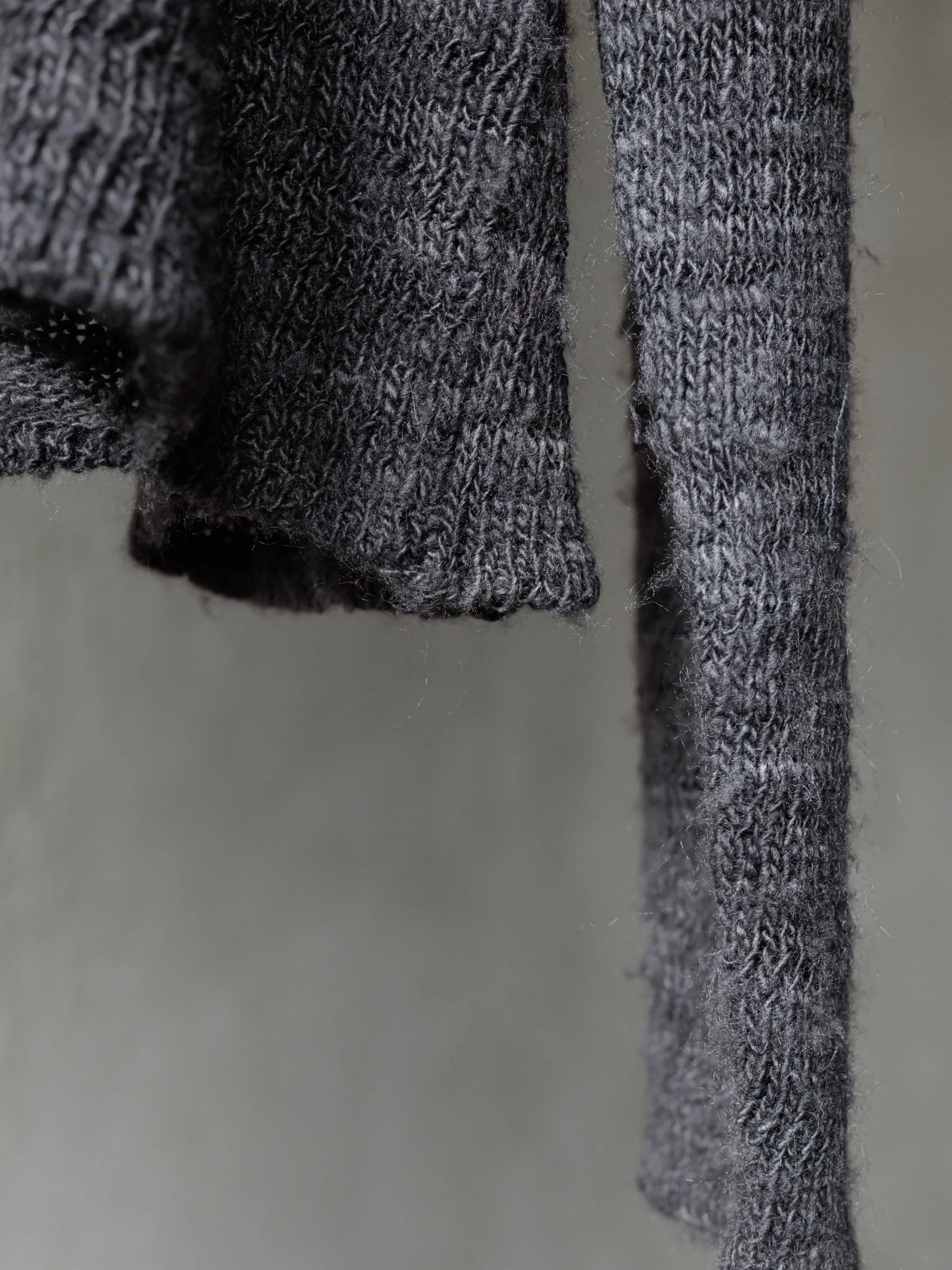 Forgotten Materials|Tussah Silk Handspun Yarn Top (Natural Dyed Dark Purple) sold by Professor E. product image thumbnail 3