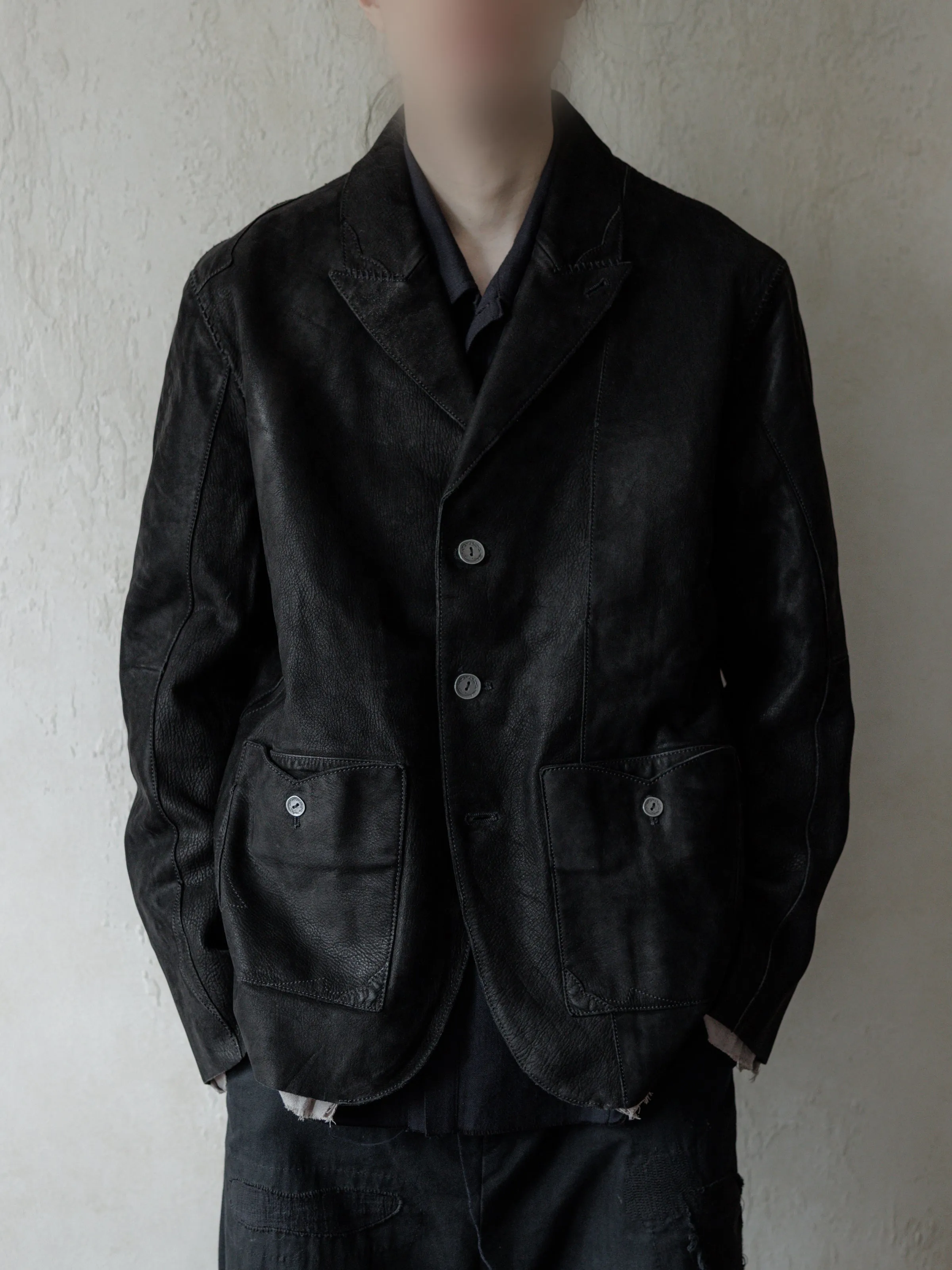 Forgotten Materials|Leather Blazer sold by Professor E. product image thumbnail 5