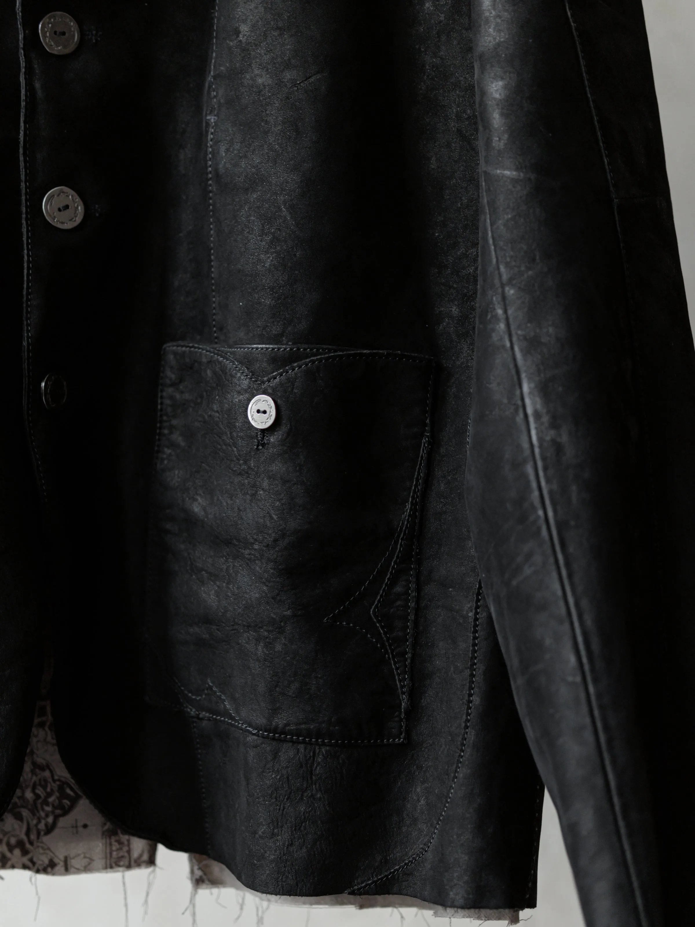 Forgotten Materials|Leather Blazer sold by Professor E. product image thumbnail 4