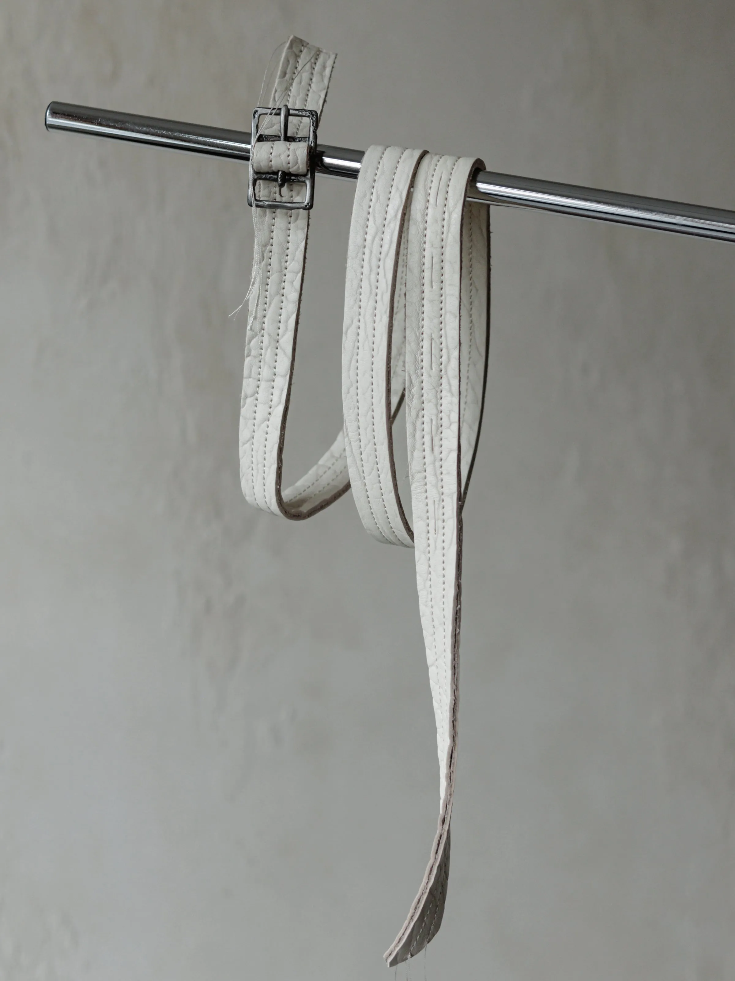 Forgotten Materials|Leather Belt (Beige) sold by Professor E.