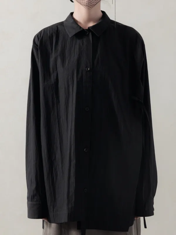 25FW WMS｜Drop Shoulder Shirt (Black) sold by Professor E.