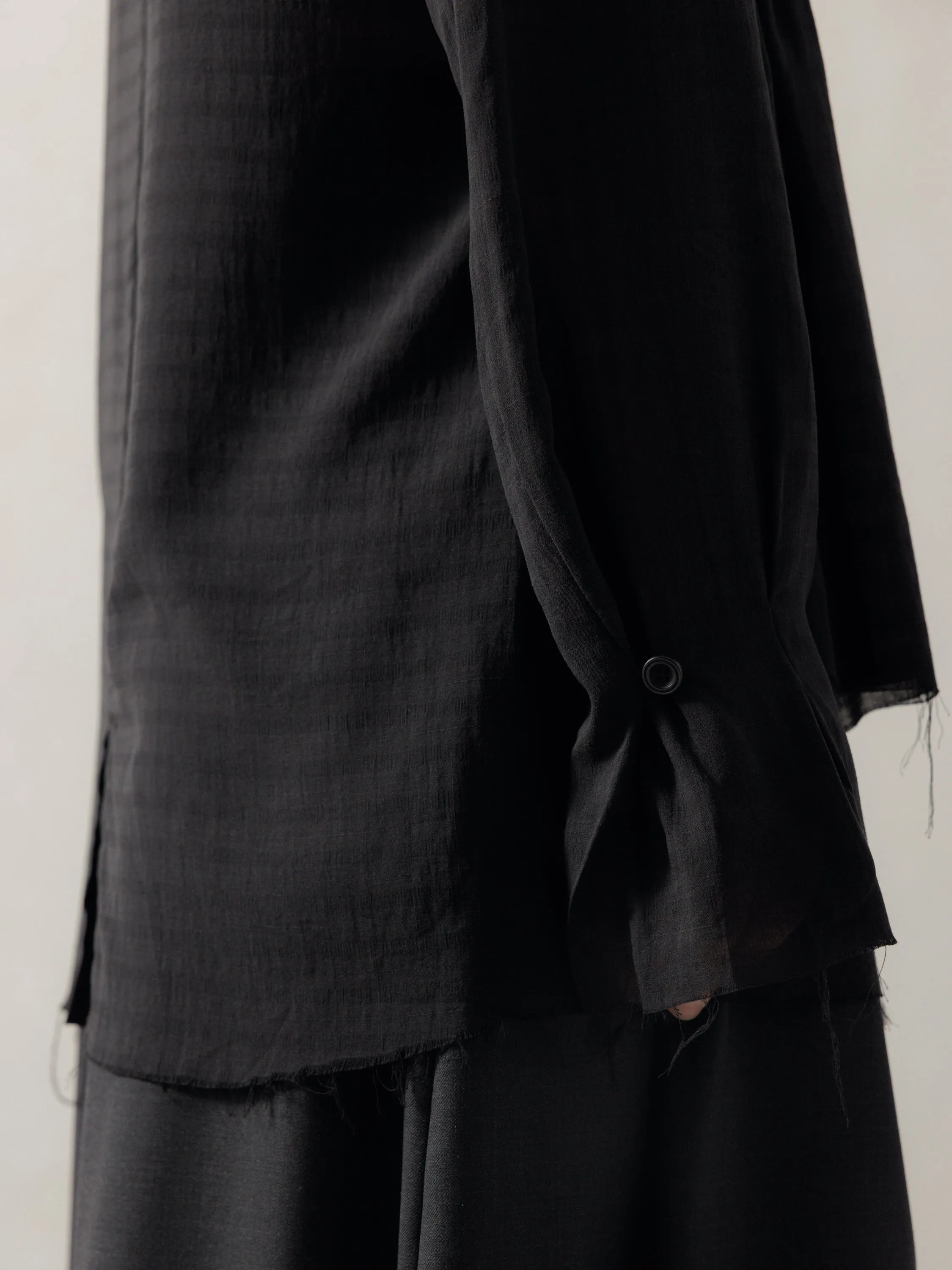 25FW WMS|Drawstring Layer Shirt sold by Professor E. product image thumbnail 4