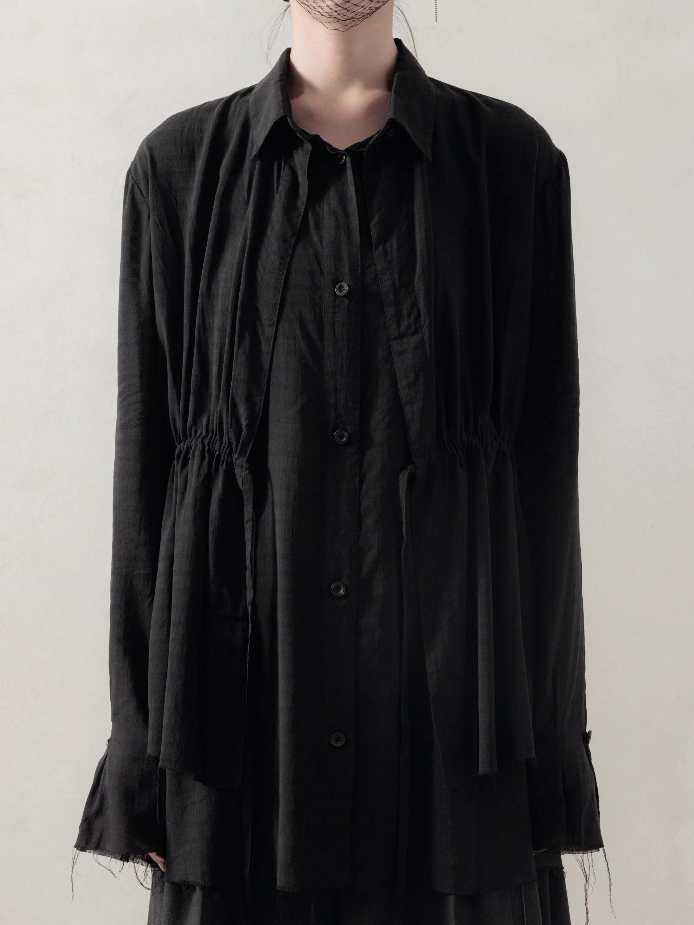 25FW WMS|Drawstring Layer Shirt sold by Professor E. product image thumbnail 2