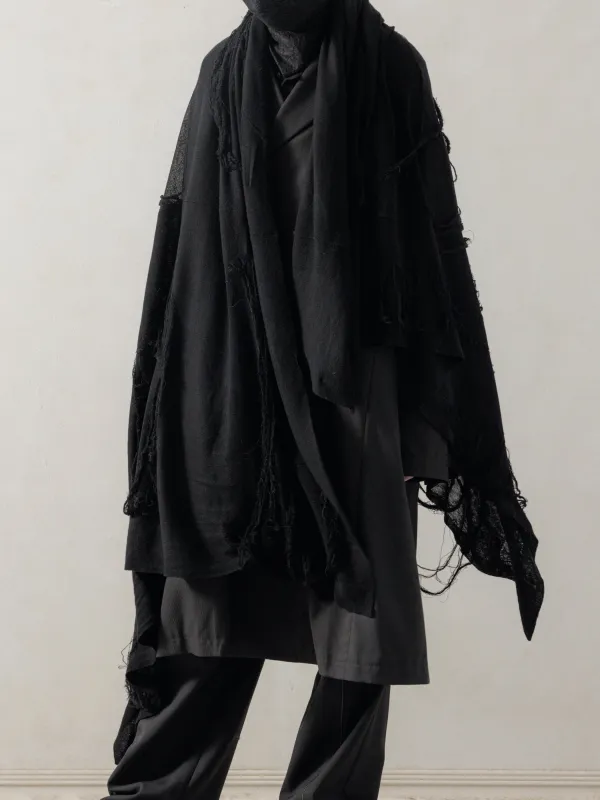 25FW｜Distressed Scarf sold by Professor E.