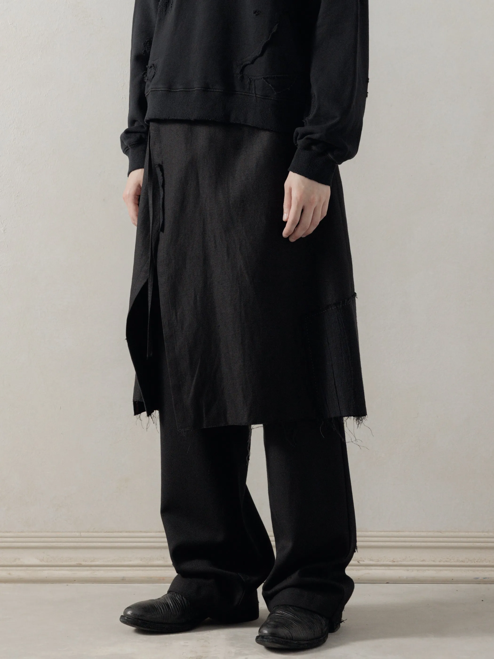 25FW|Layered Wrap Skirt sold by Professor E.